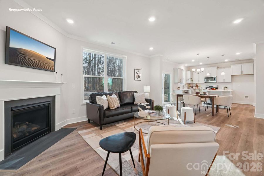 Furnished interior view inside a new home in Sanctuary at Southgate, Indian Trail (Image 4).