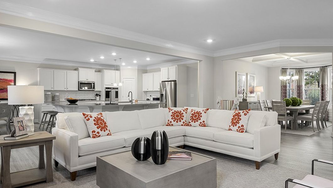 Furnished interior view inside a new home in Campbell Ridge, Pelzer (Image 16). Furnished interior view inside a new home in Campbell Ridge, Pelzer (Image 16).