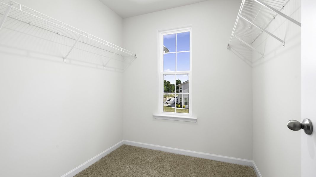 Spacious, unfurnished interior of a new home in The Gables at Edinborough Townes, Gibsonville (Image 9). Spacious, unfurnished interior of a new home in The Gables at Edinborough Townes, Gibsonville (Image 9).