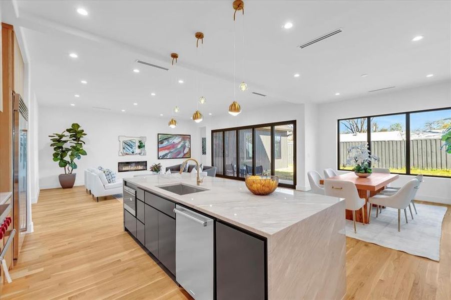 Furnished interior view inside a new home in , Dallas (Image 11).