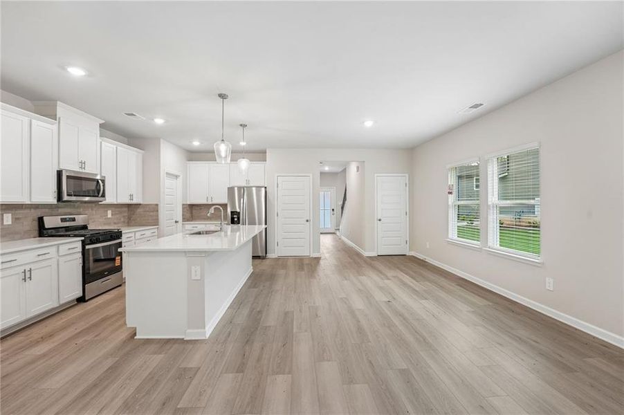 Furnished interior view inside a new home in Hemingway - Reserve Series, Cumming (Image 9). Furnished interior view inside a new home in Hemingway - Reserve Series, Cumming (Image 9).