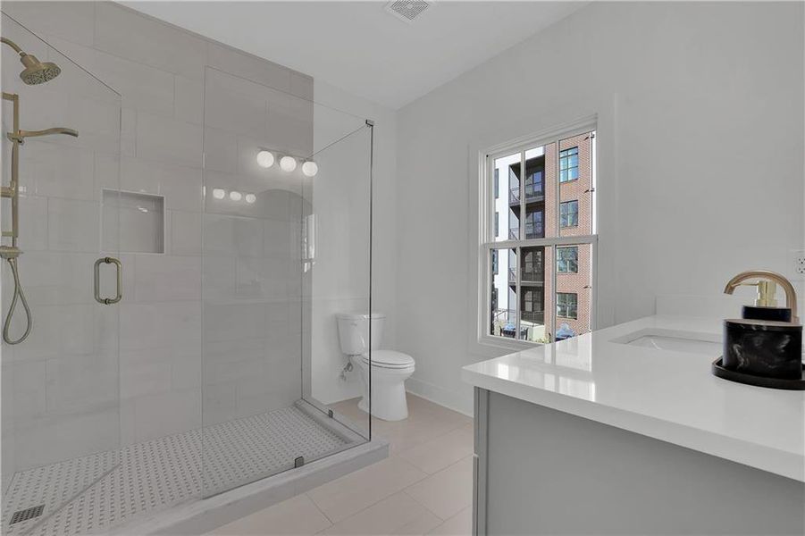 Furnished interior view inside a new home in Skyview On Broad, Sugar Hill (Image 27).