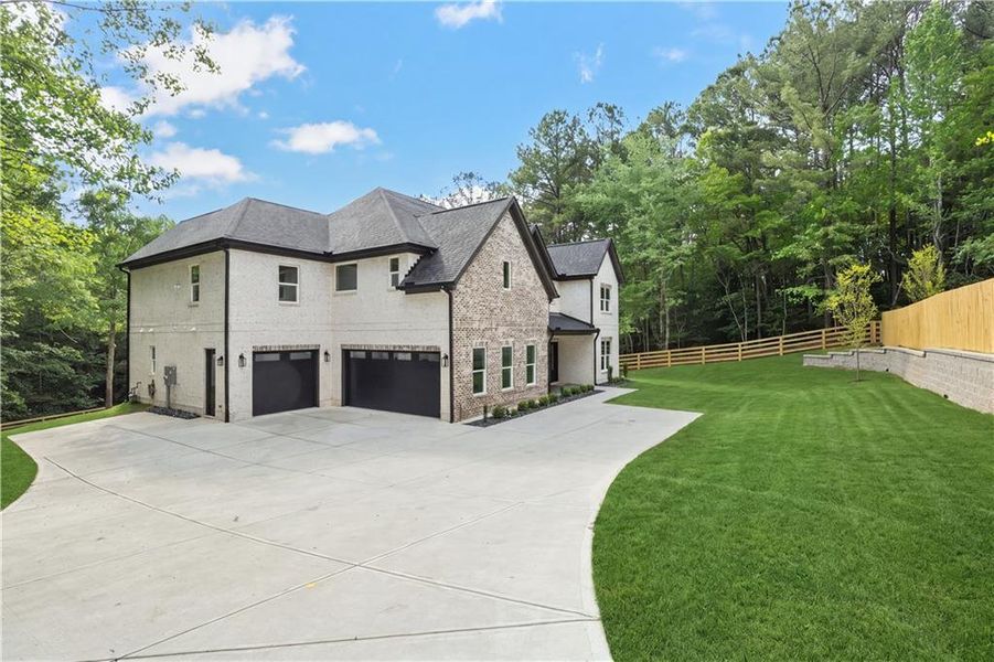 Front exterior of a new home in , Dacula, GA, highlighting curb appeal (Image 29).