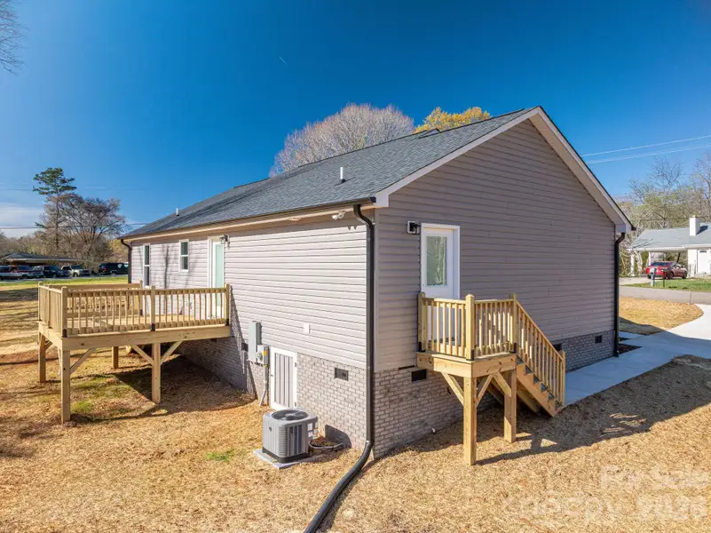 Back deck and view from back of the house