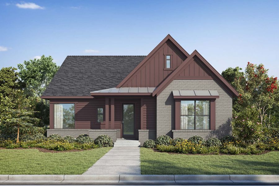 Front exterior of a new home in Indigo - Enclave Collection, Richmond, TX, highlighting curb appeal (Image 22).