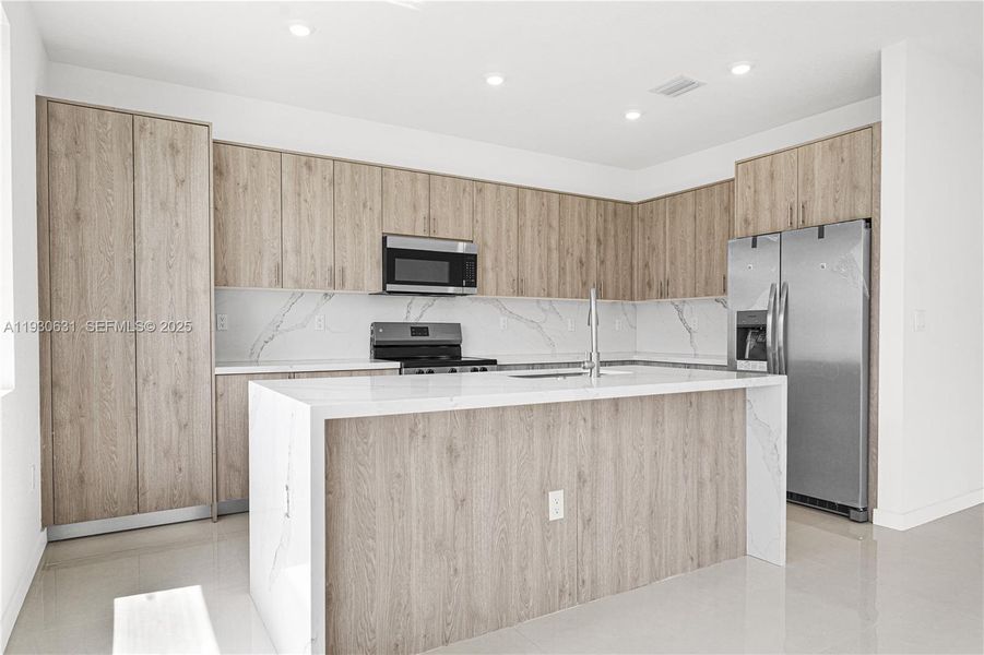 Furnished interior view inside a new home in , Miami (Image 11).