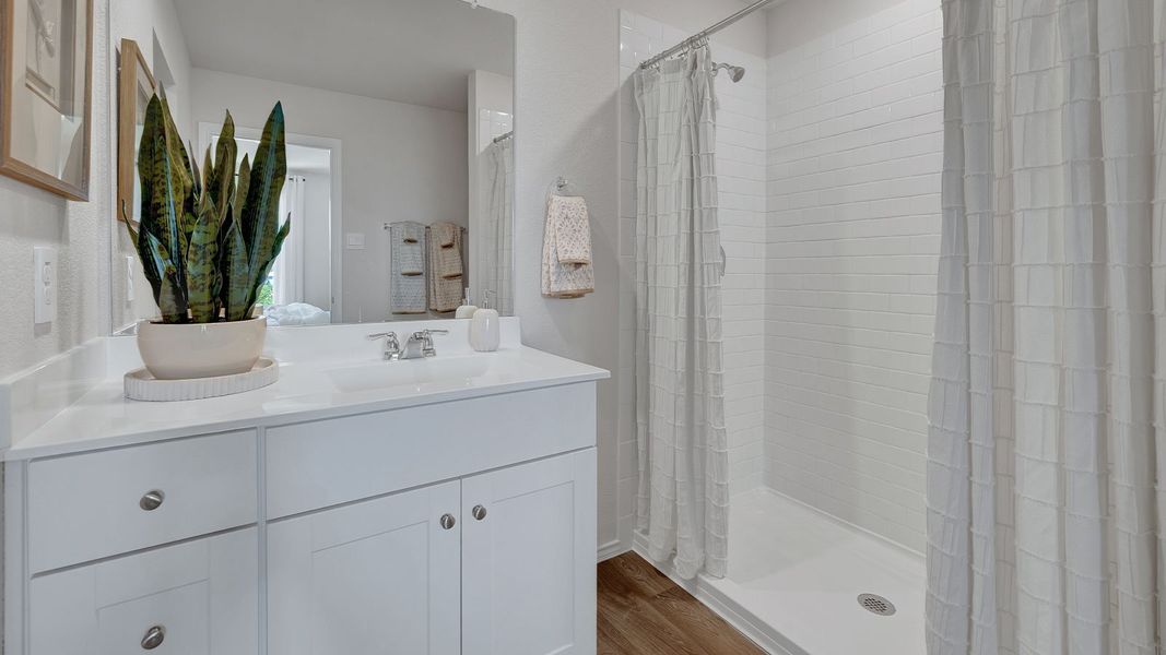 Representative furnished interior of a home built from the The Emma by D.R. Horton in Arroyo Ranch, Seguin (Image 24).