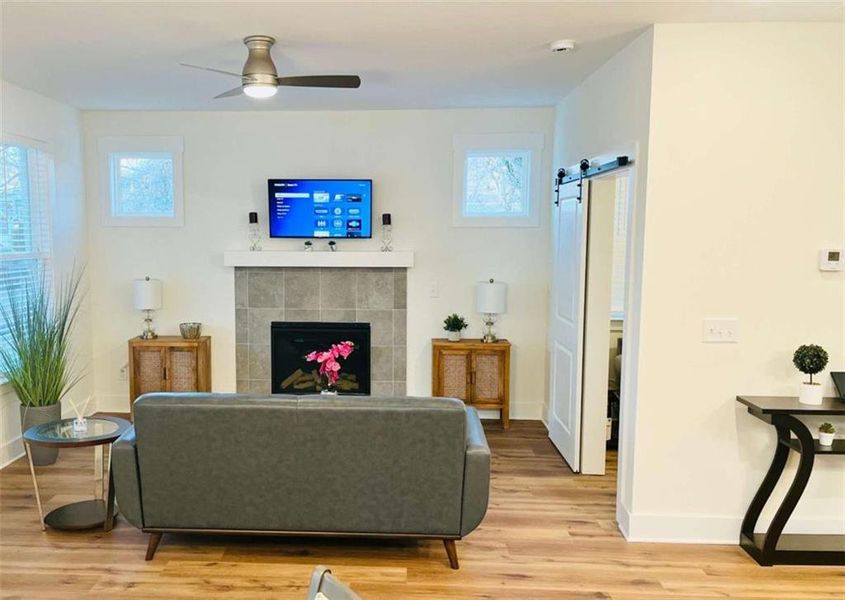 Furnished interior view inside a new home in , Atlanta (Image 7). Furnished interior view inside a new home in , Atlanta (Image 7).