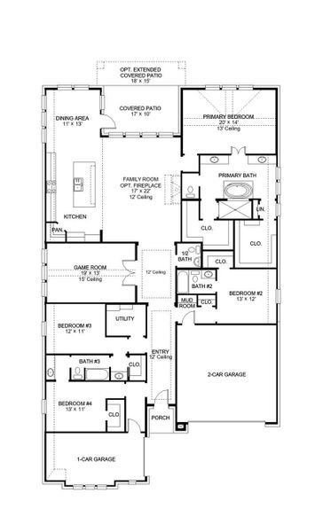 2D floor plan layout of this home in Riceland, Mont Belvieu, TX (Image 4). 2D floor plan layout of this home in Riceland, Mont Belvieu, TX (Image 4).