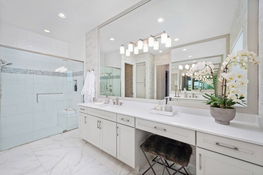 Representative furnished interior of a home built from the Madison by GL Homes in Valencia Parc at Riverland, Port St. Lucie (Image 14).