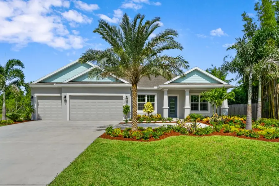 Front exterior of a new home in Cape Coral, Cape Coral, FL, highlighting curb appeal (Image 2). Front exterior of a new home in Cape Coral, Cape Coral, FL, highlighting curb appeal (Image 2).