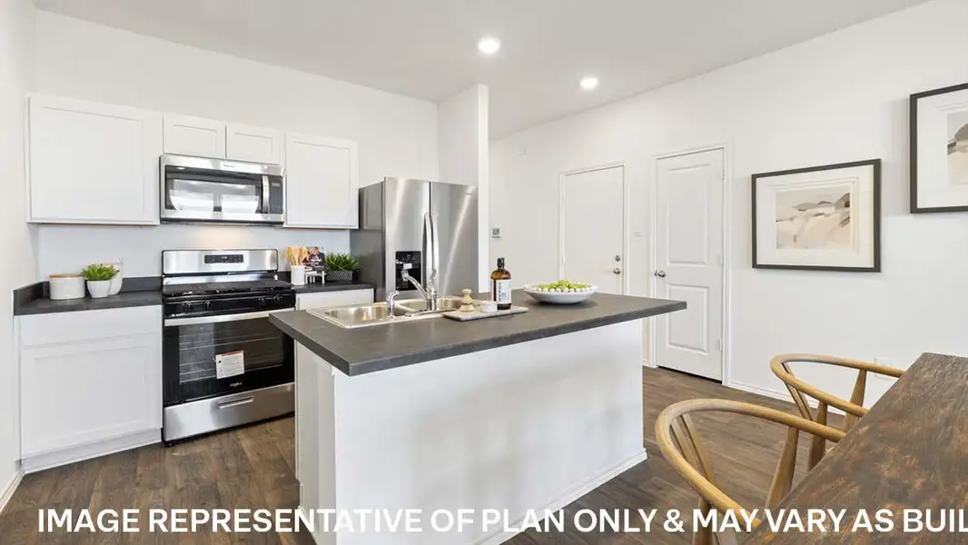 Furnished interior view inside a new home in Wayside, Uhland (Image 12).