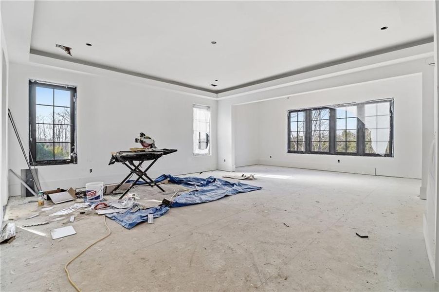 In-progress construction of a new home in , Alpharetta, GA (Image 39).