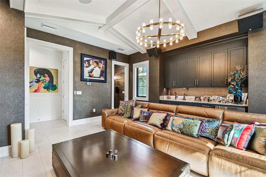 Furnished interior view inside a new home in , Tampa (Image 53).