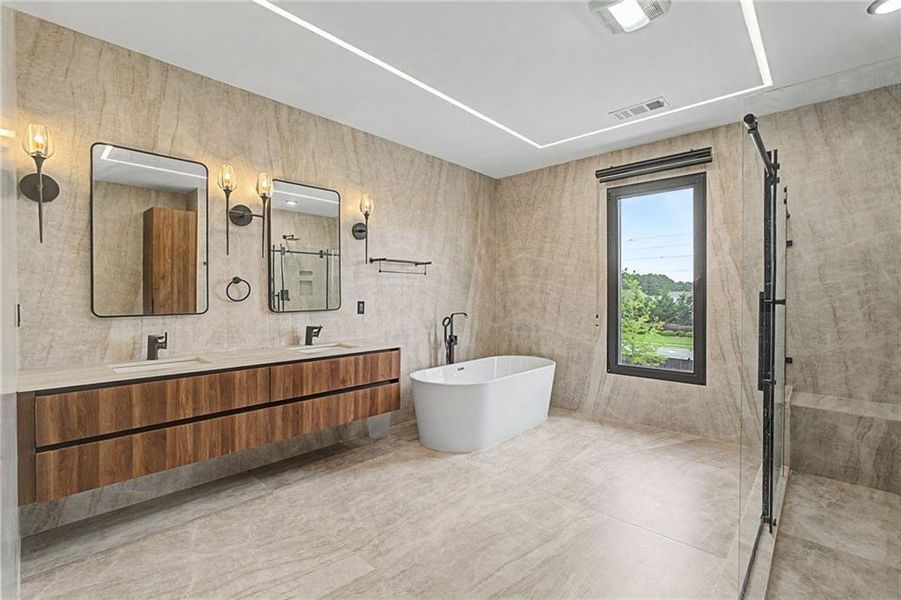 Furnished interior view inside a new home in , Cumming (Image 7). Furnished interior view inside a new home in , Cumming (Image 7).