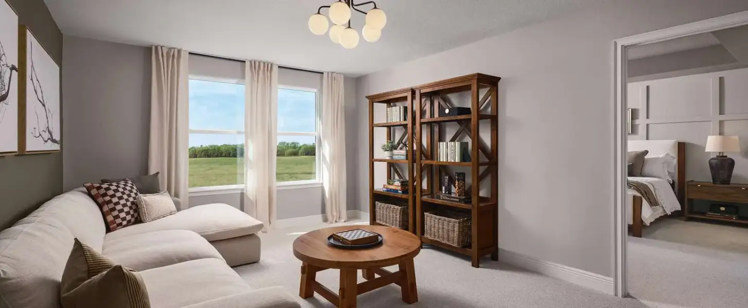 Representative furnished interior of a home built from the Sunapee by Ashton Woods in Berry Bay, Wimauma (Image 8).
