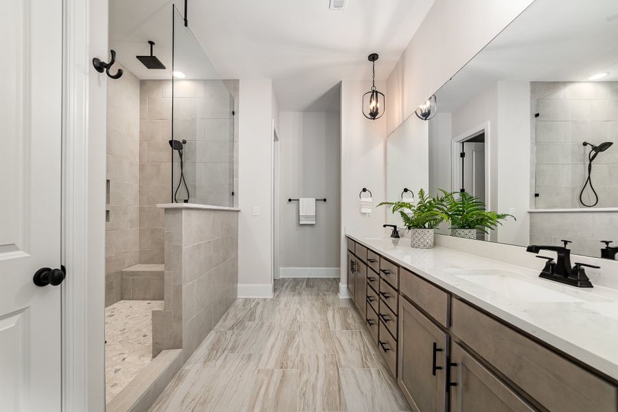 Representative furnished interior of a home built from the Madison by Greybrook Homes in Harbor Watch, Statesville (Image 28).