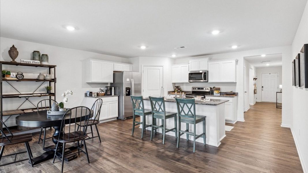 Furnished interior view inside a new home in Isabel Estates, Knoxville (Image 3). Furnished interior view inside a new home in Isabel Estates, Knoxville (Image 3).