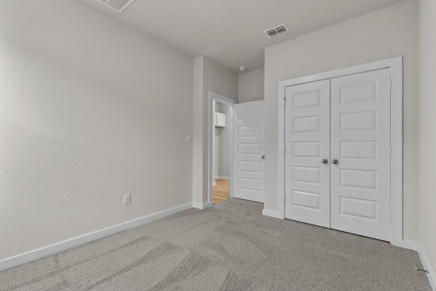 A room with white doors. A room with white doors.