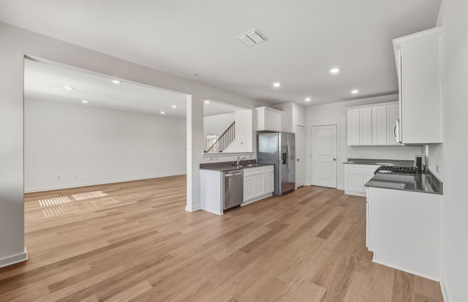 Furnished interior view inside a new home in Sunfield, Buda (Image 8).