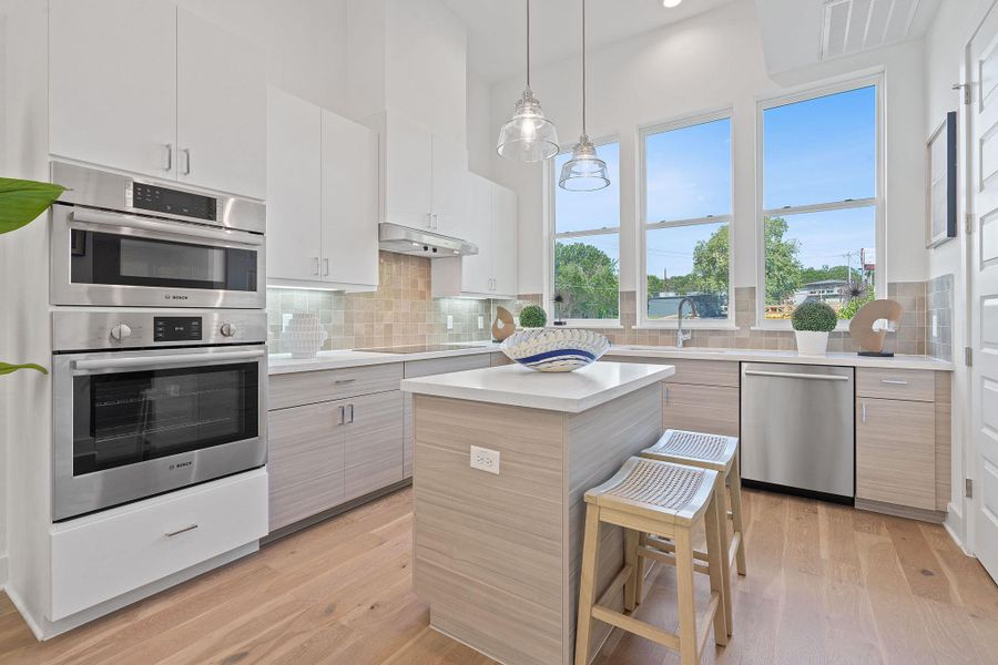 Furnished interior view inside a new home in Bluebonnet Lofts, Austin (Image 17).