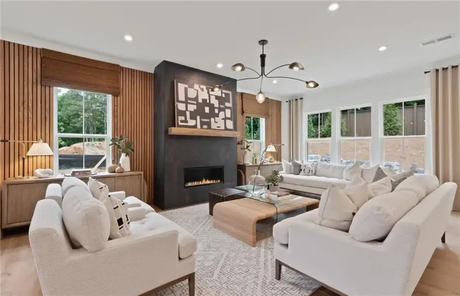 Furnished interior view inside a new home in Silverwood, Cumming (Image 6). Furnished interior view inside a new home in Silverwood, Cumming (Image 6).