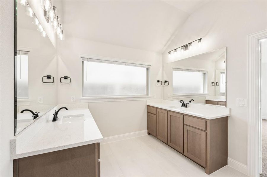 Furnished interior view inside a new home in Ridge Ranch Classic 60, Mesquite (Image 7).