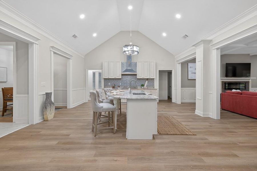 Furnished interior view inside a new home in , Oxford (Image 50).