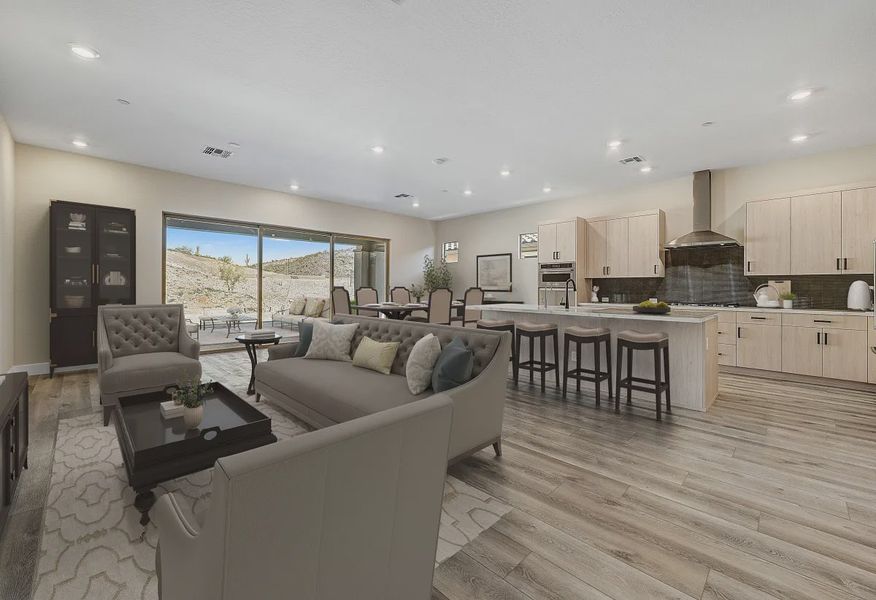 Virtually Staged Ridgecrest Vantage HS 31 Great Room - 2 of 13