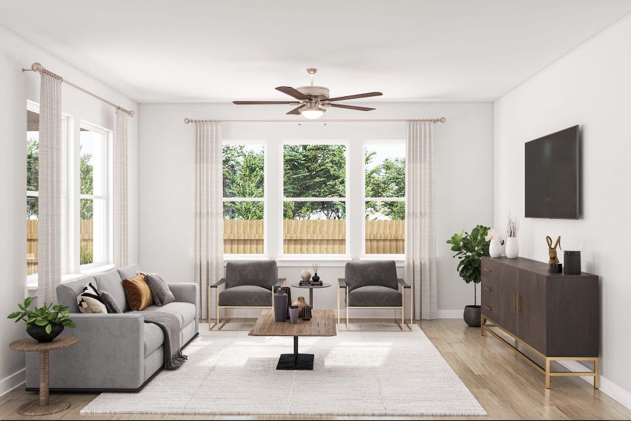 Furnished interior view inside a new home in Park Central, Georgetown (Image 7).