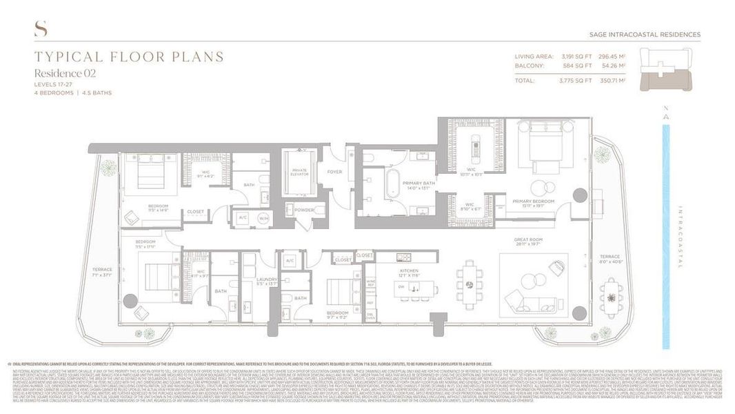 2D floor plan layout of this home in , Fort Lauderdale, FL (Image 4).