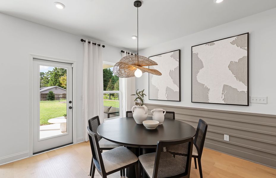 Furnished interior view inside a new home in Reunion, Flowery Branch (Image 8).