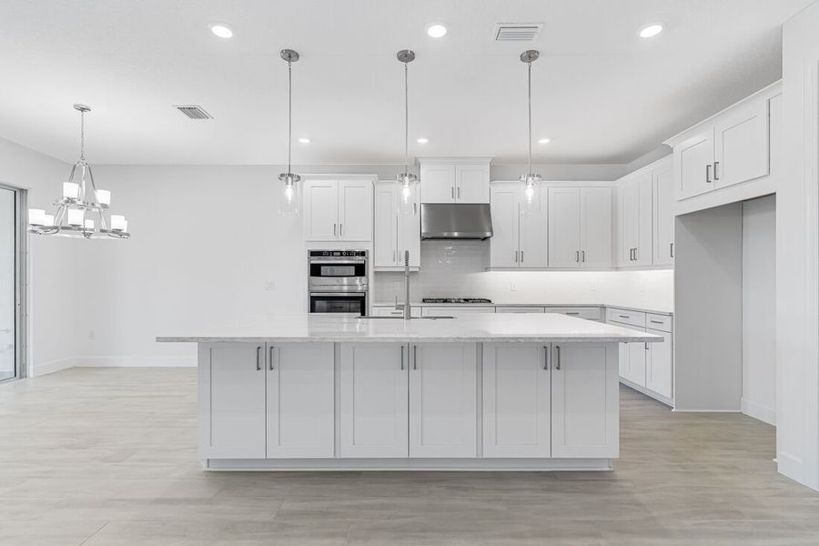 Representative furnished interior of a home built from the Azzurro by Taylor Morrison in Esplanade at Center Lake Ranch, St. Cloud (Image 3). Representative furnished interior of a home built from the Azzurro by Taylor Morrison in Esplanade at Center Lake Ranch, St. Cloud (Image 3).