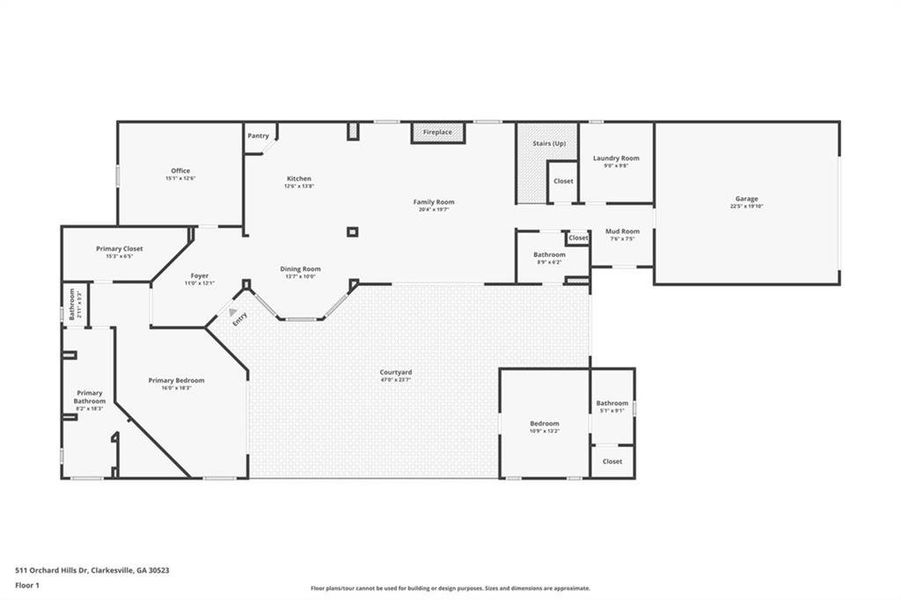 2D floor plan layout of this home in , Clarkesville, GA (Image 5).