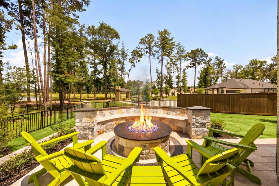 Exterior details and patio area of a home in The Highlands, Porter (Image 3).