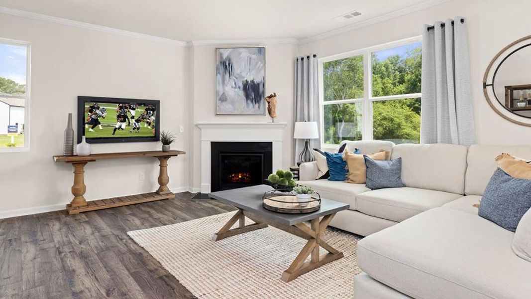 Furnished interior view inside a new home in , Cartersville (Image 10).