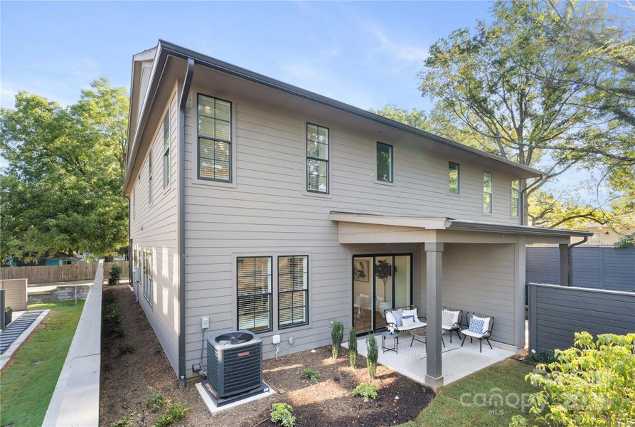 Exterior details and patio area of a home in , Charlotte (Image 2).