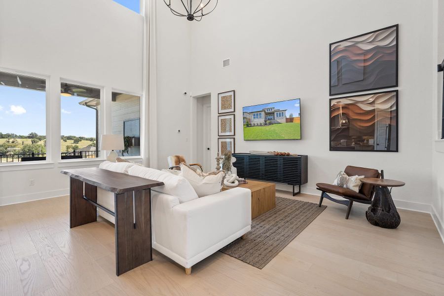 Furnished interior view inside a new home in Lagos Reserve, Manor (Image 10).