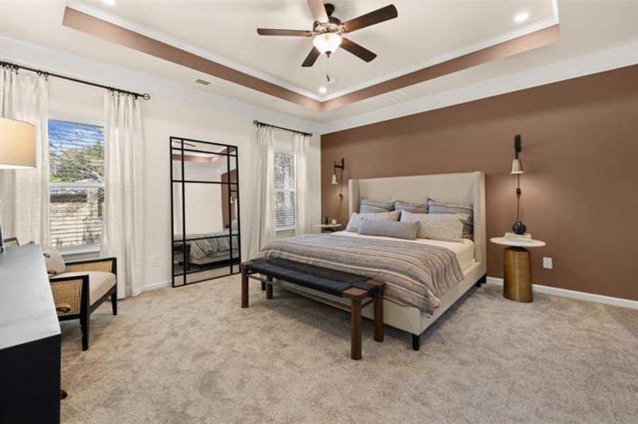 Furnished interior view inside a new home in Summit at Gateway, Jasper (Image 21). Furnished interior view inside a new home in Summit at Gateway, Jasper (Image 21).