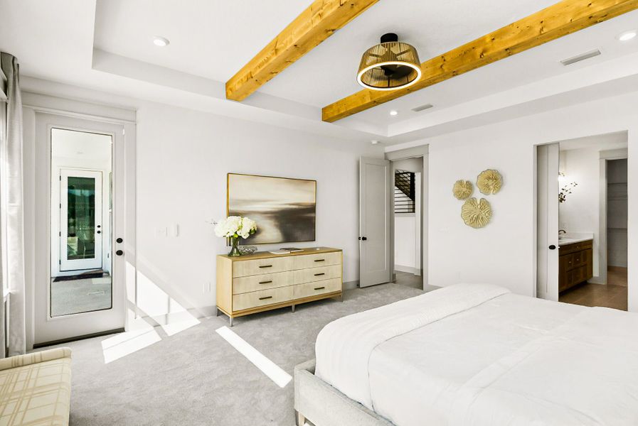 Furnished interior view inside a new home in Breakfast Point East, Panama City Beach (Image 18).