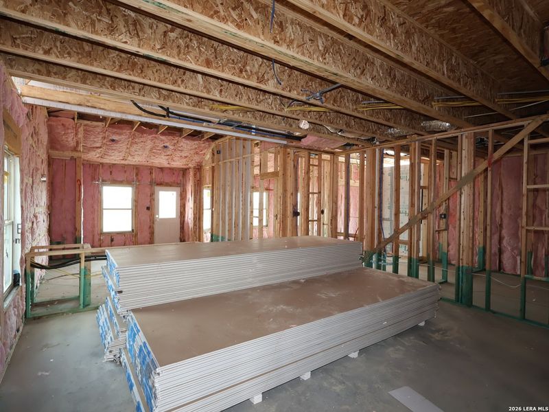 In-progress construction of a new home in Meadows at Clear Springs, New Braunfels, TX (Image 29).