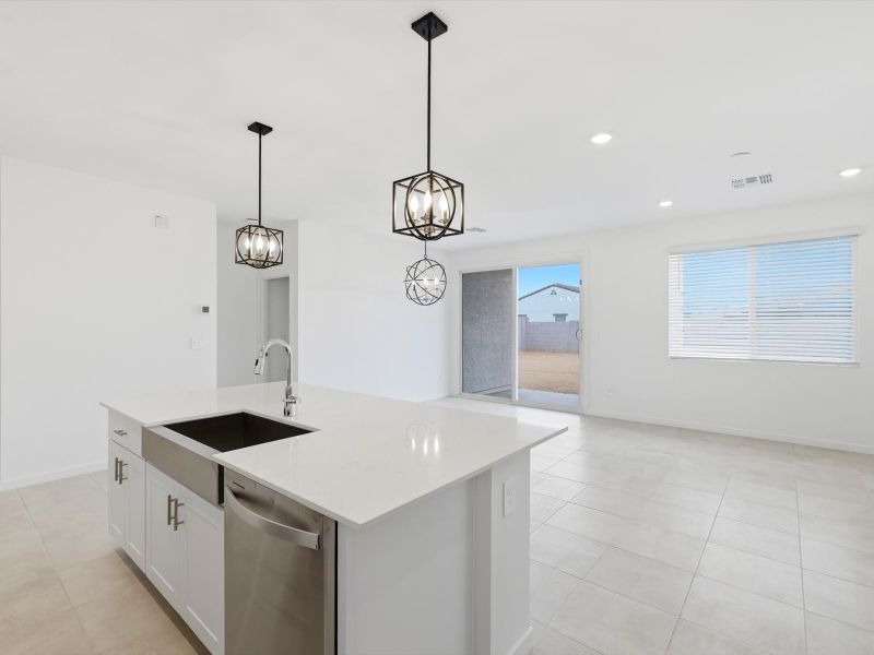Furnished interior view inside a new home in Rancho Mirage Estate Series, Maricopa (Image 6).