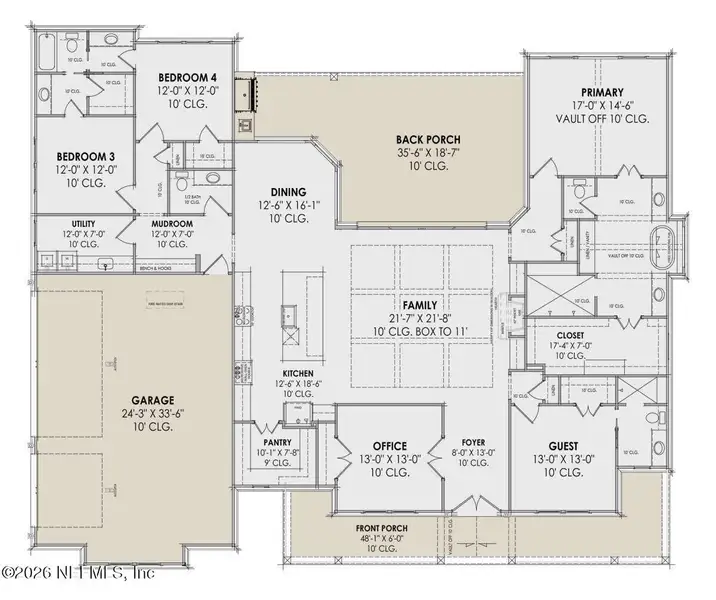 2D floor plan layout of this home in , St. Johns, FL (Image 3).