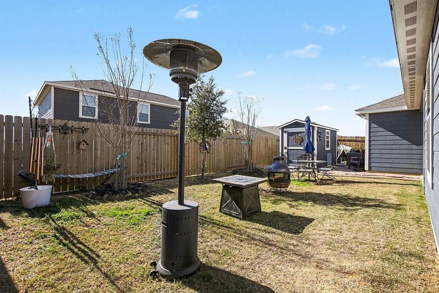 Exterior details and patio area of a home in Logan Square, Fort Worth (Image 3).