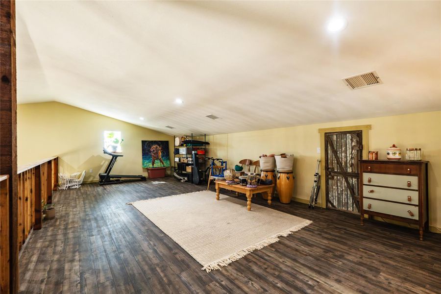 Loft area perfect for a game room, exercise area, storage, and more! Loft area perfect for a game room, exercise area, storage, and more!