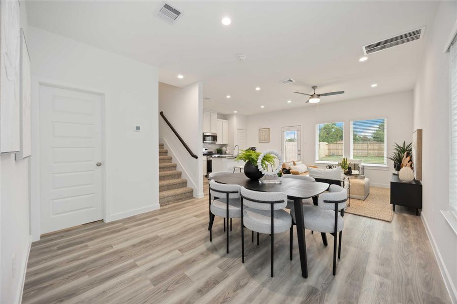 Furnished interior view inside a new home in Grand West, Houston (Image 8).