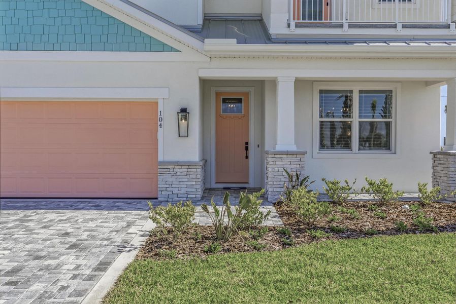 Representative exterior details of a home built from the Amelia by SeaGate Homes in Beachview Cove, Ormond Beach (Image 3).