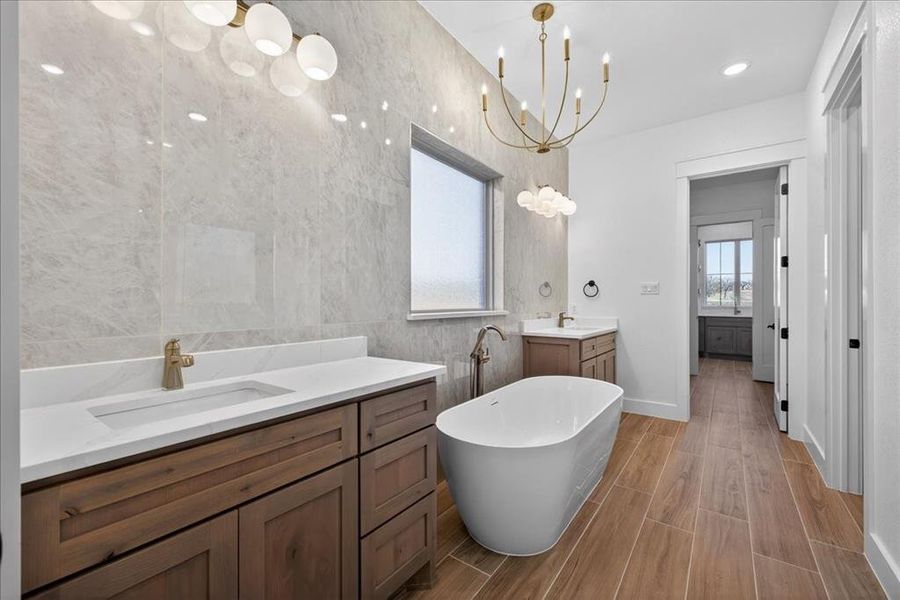 Furnished interior view inside a new home in , Azle (Image 9).