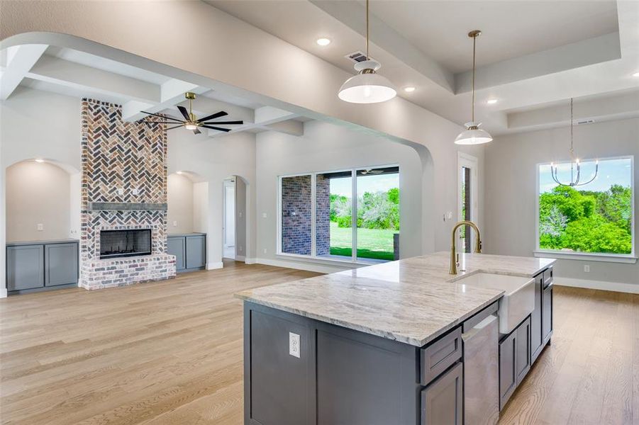 Furnished interior view inside a new home in , Weatherford (Image 7).