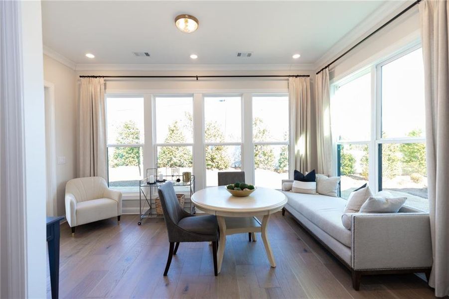 Furnished interior view inside a new home in Aberdeen, Hoschton (Image 13).